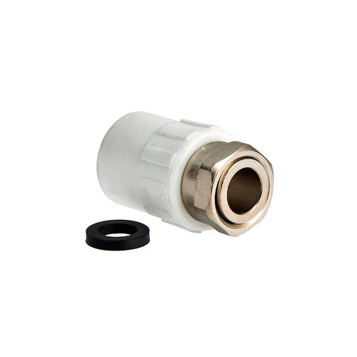Муфта полипропилен. Valtec VTp.708.0.02004 Ø20 мм-1/2" с накид. гайкой, 10/180