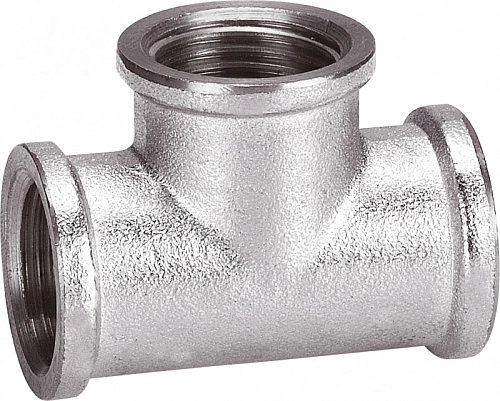 Тройник переход. Aqualink 02572 Ø3/4-1/2-3/4" в-в-в латун., 10/80