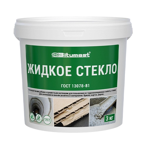 Клей строительный и жидкое стекло