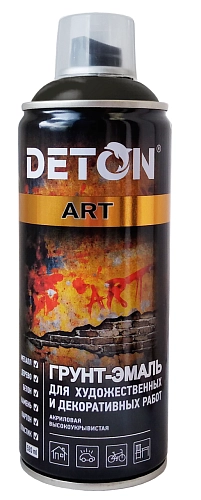 Грунт-эмаль для художественных и декоративных работ акриловая Deton Art Хром 520 мл/6