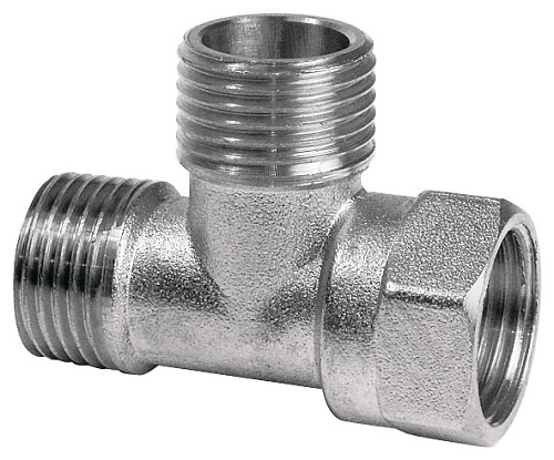 Тройник переход. Aqualink 02380 Ø1/2" в-н-н латун., 10/120