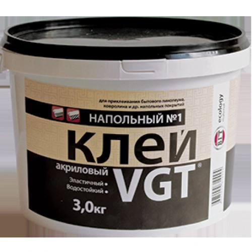 Клей напольный № 1 ВГТ Эконом акриловый 1,5 кг / 6