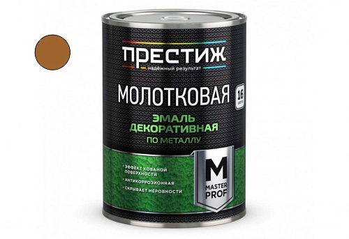 Эмаль молотковая ПРЕСТИЖ медно-шоколадная 0,8 л / 6