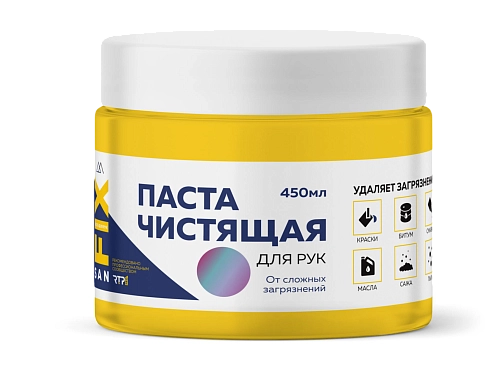 Паста чистящая для рук (от сложных загрязнений) 450 мл., банка, SANFIX 40718 /24*
