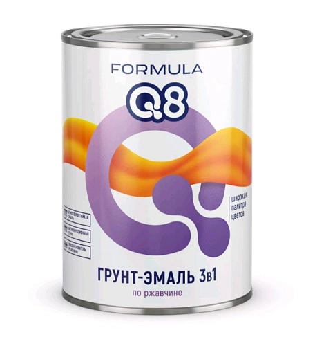 Грунт-эмаль по ржавчине Formula Q8 желтая 0,9 кг / 14