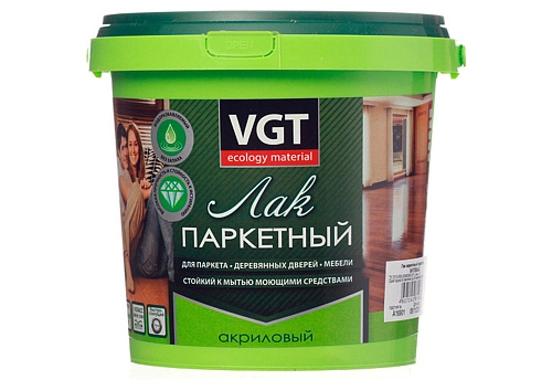 Лак паркетный ВГТ акриловый матовый 0,9 кг /6