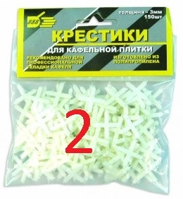 Крестики для плитки 6,0 мм (75 шт) 888 / 3980760 / 100***