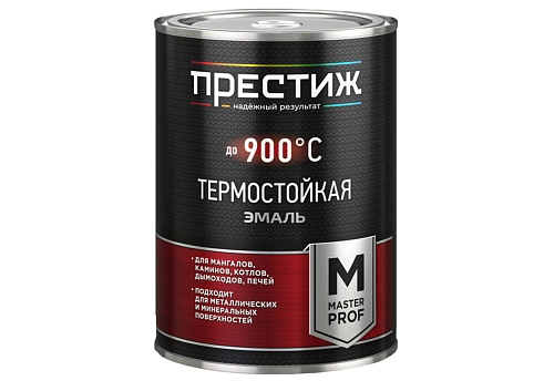 Эмаль термостойкая +700С Престиж серебристая 0,4 кг / 28
