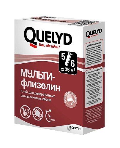 Клей обойный QUELYD мульти-флизелин 0,18 кг / 36