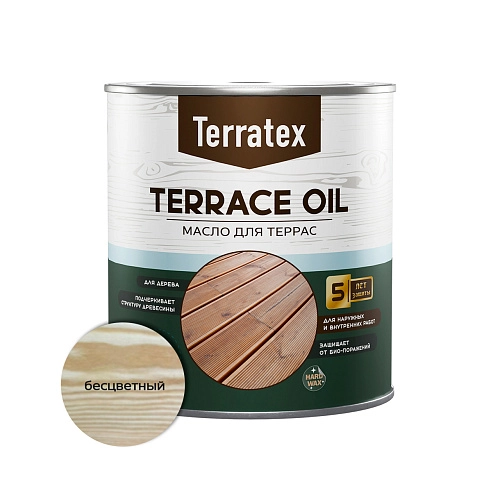 Масло для террас Terratex бесцветный 2,2 л / 3