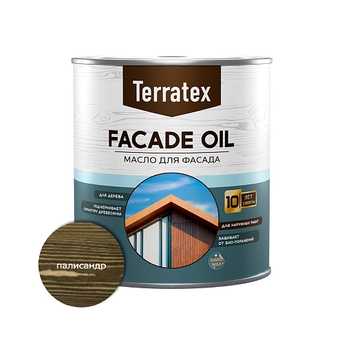 Масло для фасадов Terratex палисандр 2,2 л / 3