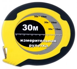 Рулетка 888 резино-пластиковый корпус,стальная лента с лак. покрытие,20 м*10 мм, 6/36 3017020