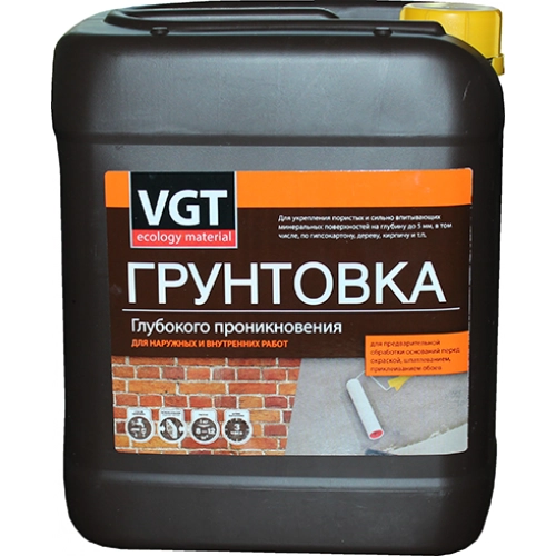 Грунтовка для нар/внут работ ВГТ ВД-АК-0301 глуб проник 1 кг / 6