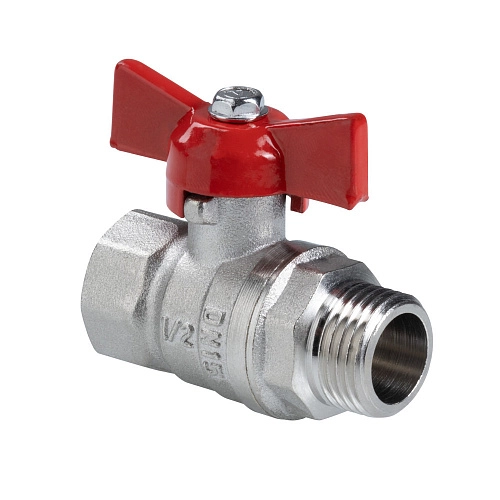 Кран шаровой Valtec Стандарт VT.123.N.04 Ø1/2" в-н бабочка ГОСТ /60