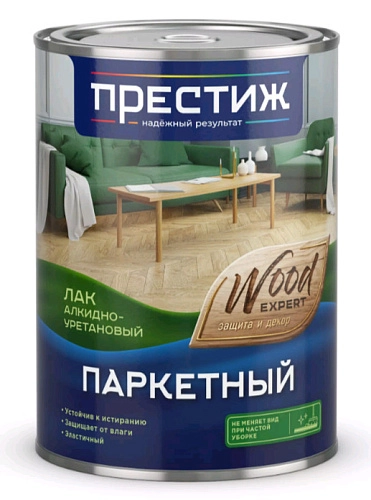 Лак алкид.-уретановый паркетный Престиж глянц. 0,9 л / 6
