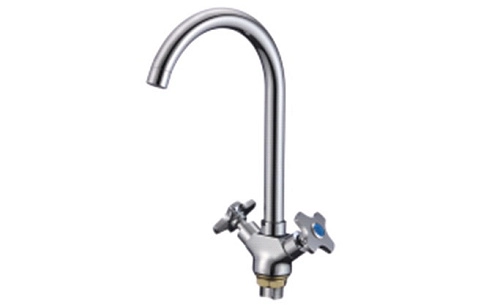 Смеситель для кухни RMS SL115-274F двухручков. высок. излив цинк хром /10