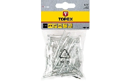 Заклепки вытяжные 4.0 х 16 мм алюминиевые (50 шт) Topex 43E404 / 150
