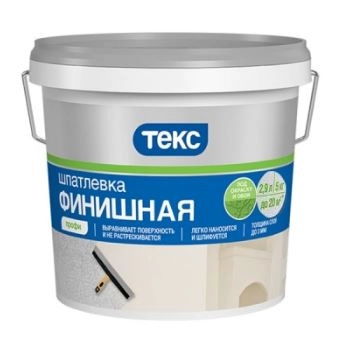 Шпатлевка латексная финишная Текс Профи выравнивающая 5 кг / 1