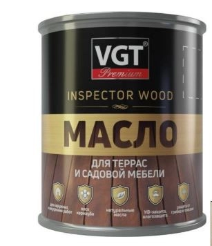Масло для террас и садовой мебели ВГТ Бесцветный 0,75кг / 8
