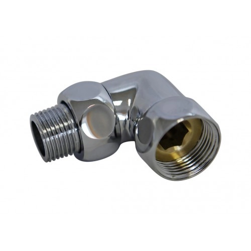 Уголок LUXON 761SCH1004 Ø1"х1/2" со сгоном хром, 10/120
