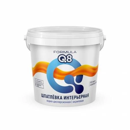 Шпатлевка интерьерная В/Д Formula Q8 акриловая 1,5 кг / 8