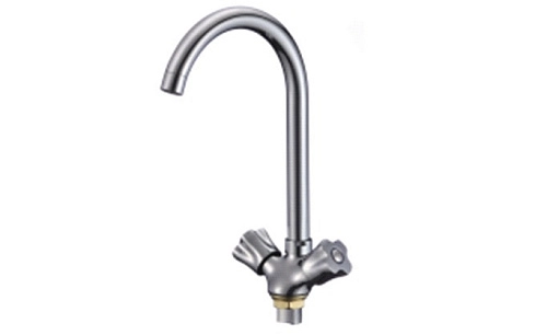 Смеситель для кухни RMS SL116-274F двухручков. высок. излив цинк хром /10