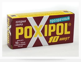 Клей холодная сварка Poxipol прозр. 14 мл / 60