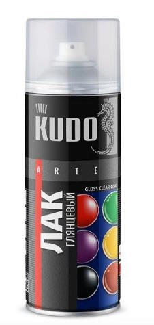Лак универсальный KUDO KU-9002 акриловый глянцевый 520 мл / 0,23 кг / 12