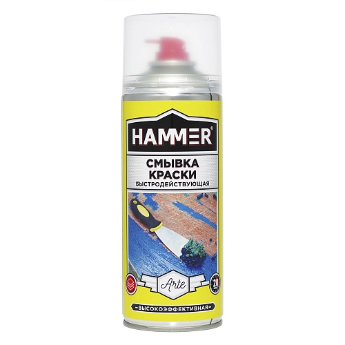 Смывка краски HAMMER быстродейств аэроз, 520 мл / 12