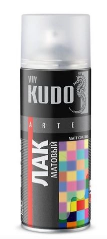 Лак универсальный KUDO KU-9004 акриловый матовый 520 мл / 0,23 кг / 12