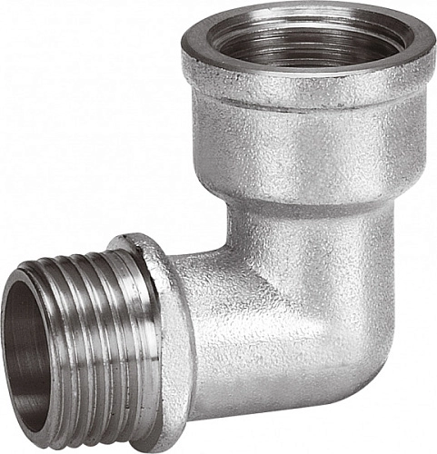 Угольник переход. Aqualink 02561 Ø1/2" в-н латун., 10/180