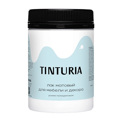 Лак для мебели и декора Tinturia матовый c добавлением ПУ 0,25 кг /12
