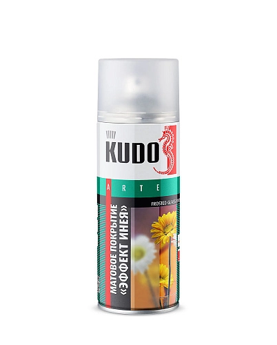 Декоративное покрытие для стекла KUDO KU-9031 акрилатная Эффект инея мат 520 мл / 0,25 гр / 6