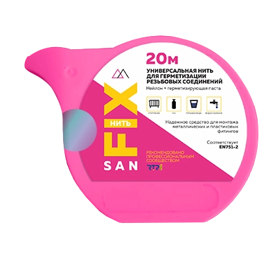 Нить универсальная для герметизации резьбовых соединений SANFIX 41502 20 м. /88