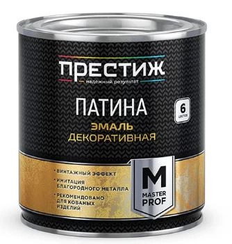Эмаль декоратиная Престиж патина натуральное золото 0,8 кг / 6