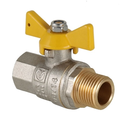 Кран шаровой газовый Valgas VT.278.N.04 Ø1/2" в-н бабочка, 16/144