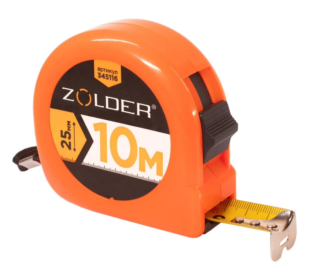 Рулетка классическая Zolder 345116 10 м x 25 мм, 6/60