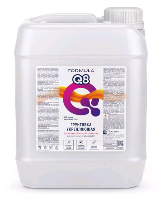 Грунтовка ВД Formula Q8 укрепляющая 5 л / 1
