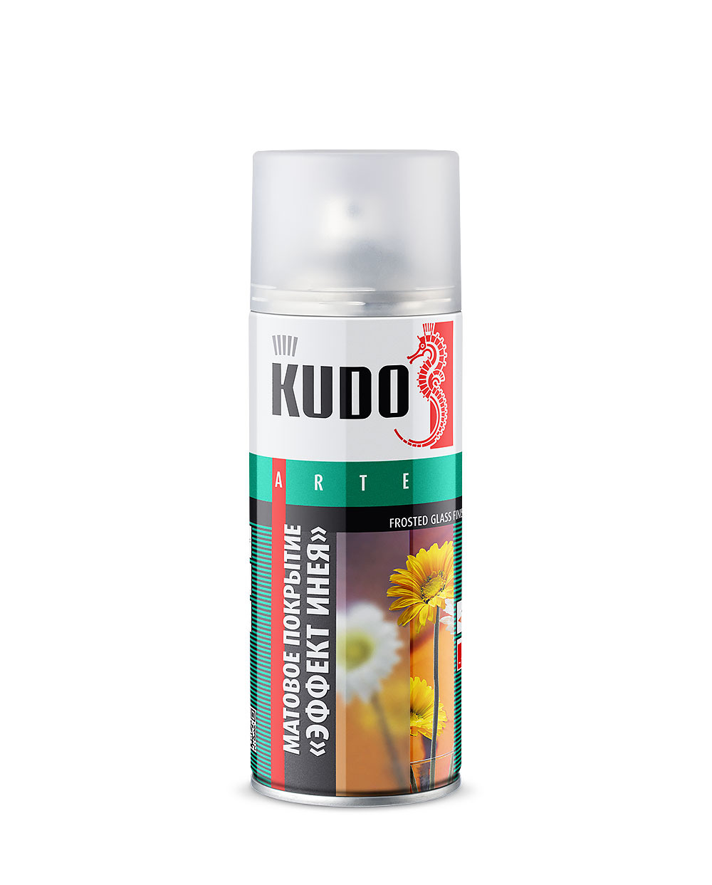 Декоративное покрытие для стекла KUDO KU-9031 акрилатная Эффект инея мат 520 мл / 0,25 гр / 6