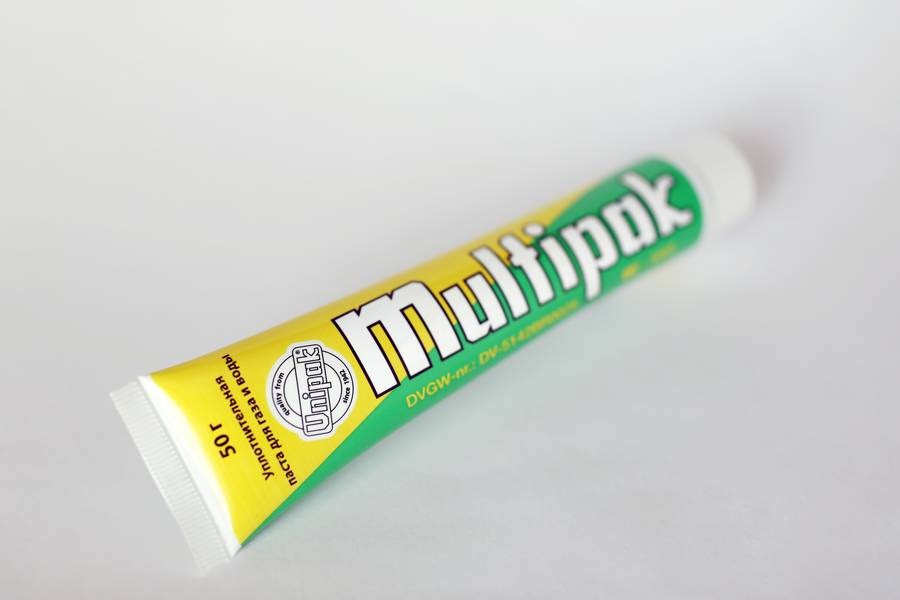 Паста уплотнительная вода, газ  50гр Multipak, UNG50, 1/24