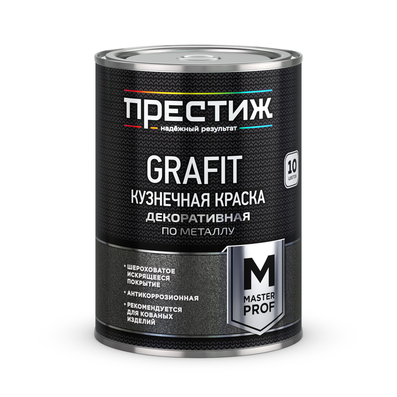 Краска кузнечная Престиж GRAFIT черная 0,9 кг / 6