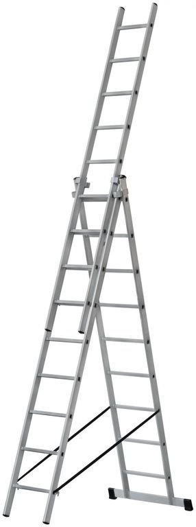 Лестница Stairs AL309 3-секционная 3х9 ступеней 251/419/588 см алюминиевая /1