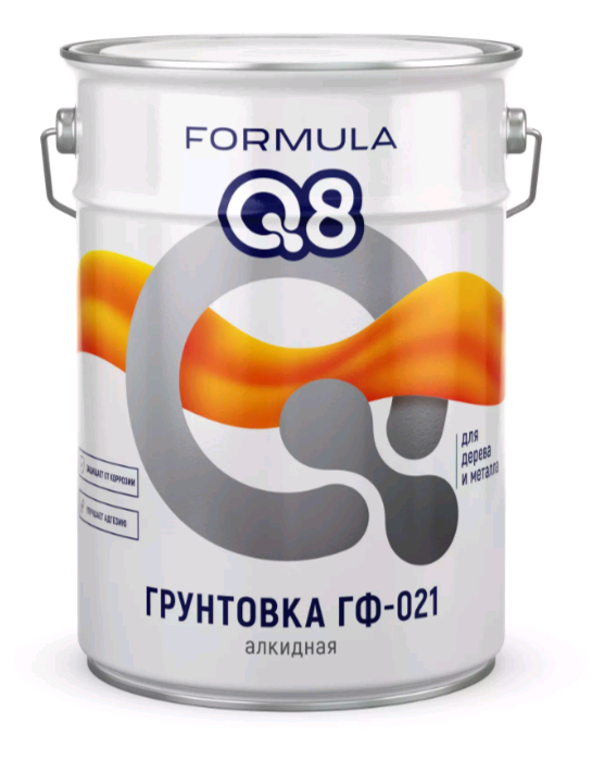 Грунтовка алкидная ГФ-021 Formula Q8 красно-коричневая 20 кг / 1
