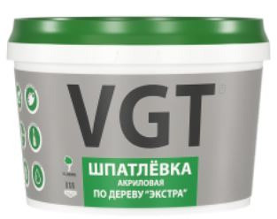 Шпатлевка по дереву акриловая ВГТ ЭКСТРА дуб светло-серый 1 кг / 6