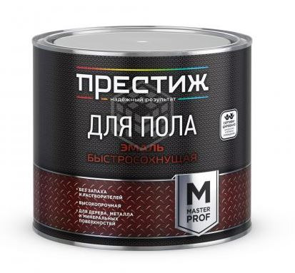 Эмаль для пола акриловая Престиж желт-корич п/глян 1,9 кг / 6