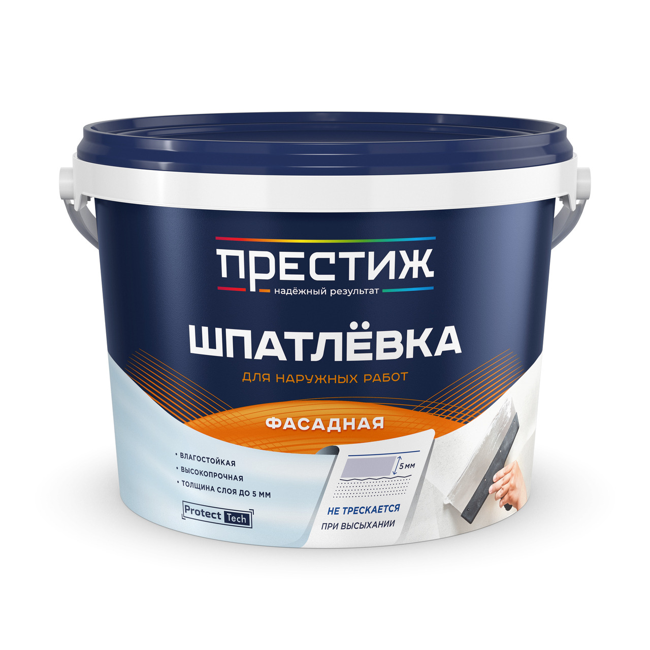 Шпатлевка фасадная Престиж акрилатная 1,5 кг / 8