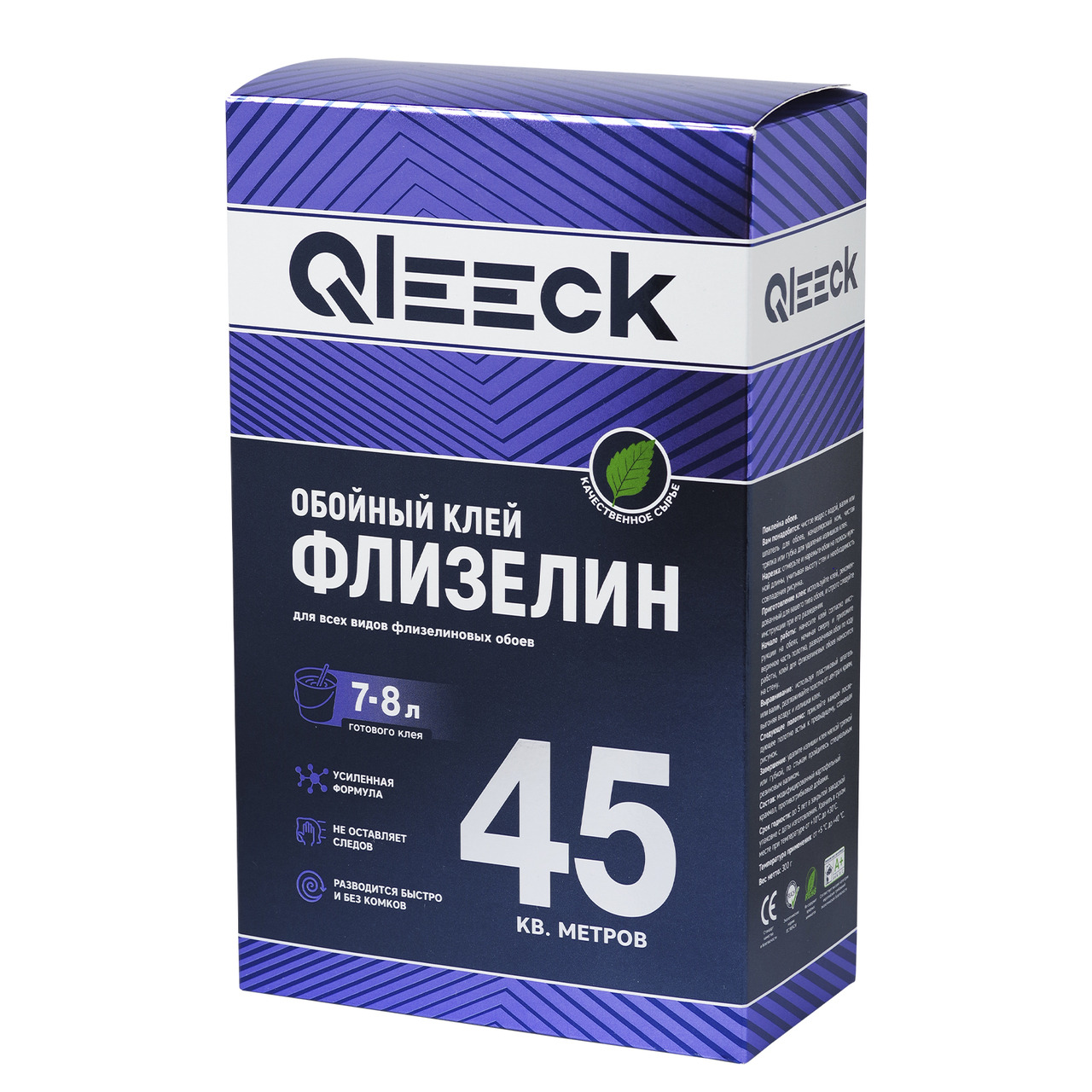 Клей обойный Qleeсk флизелиновый в коробке 300гр / 30