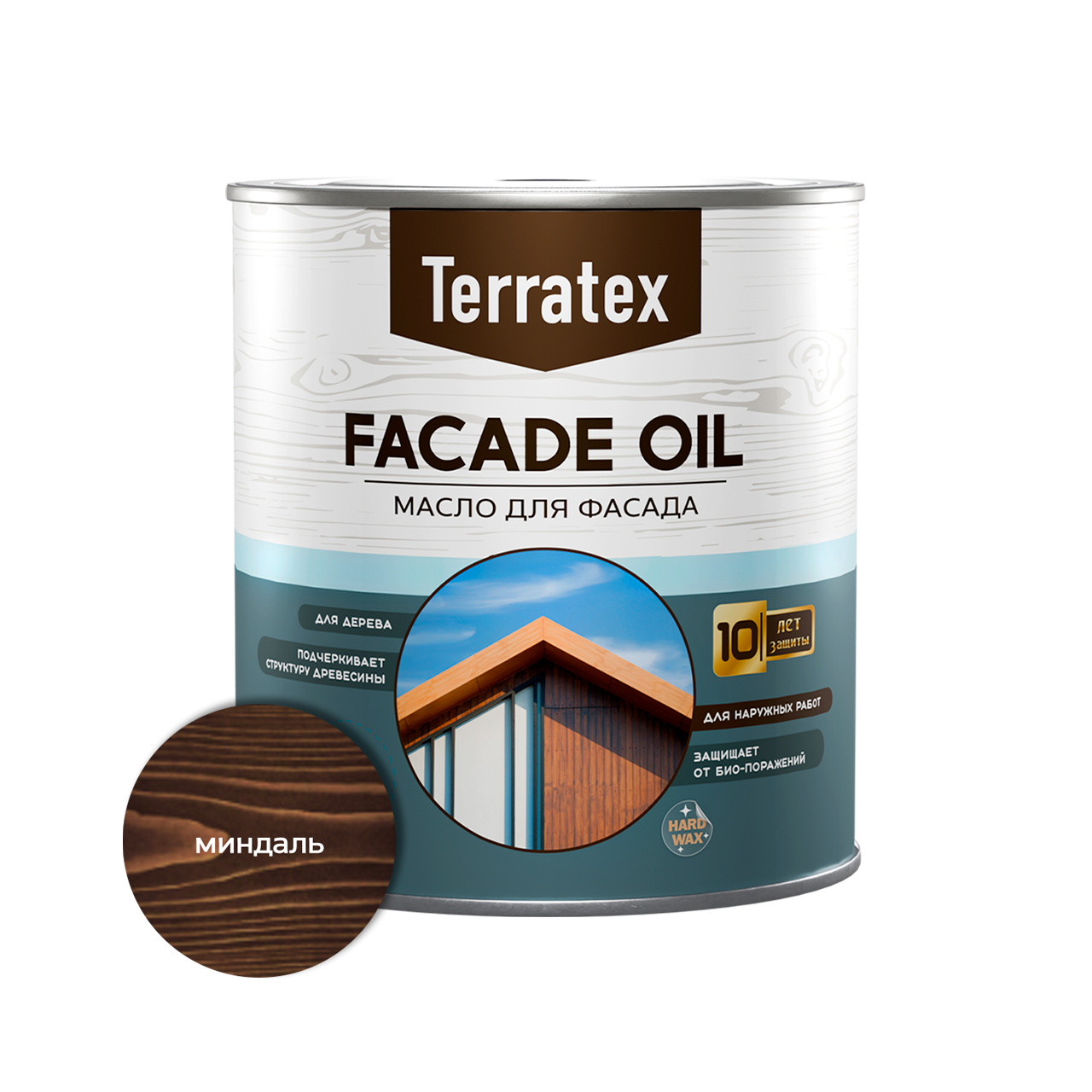 Масло для фасадов Terratex миндаль 2,2 л / 3
