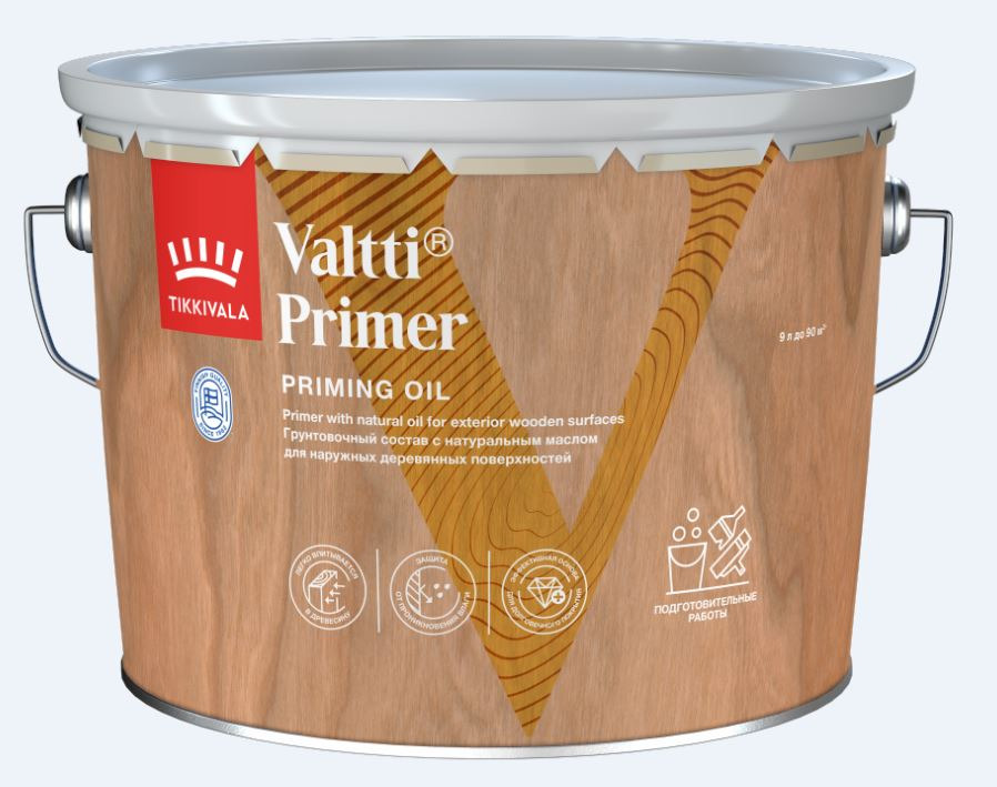 Грунтовка под антисептик Tikkurila Valtti Primer Pohjuste бесцветная 0,9 л / 6