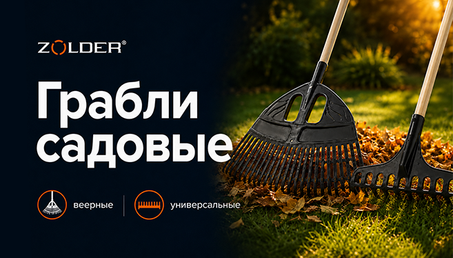 ZOLDER представляет грабли для сада и огорода